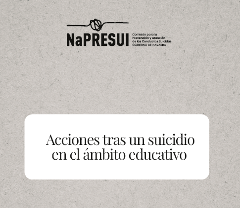 Acciones tras un suicidio en el ámbito educativo